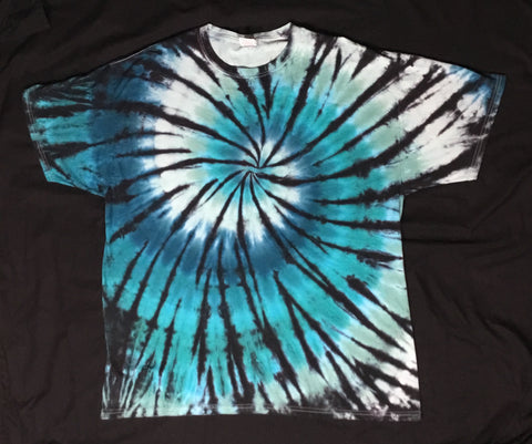 Adult Seafoam Spiral Tie-Dyed Tee, 2X