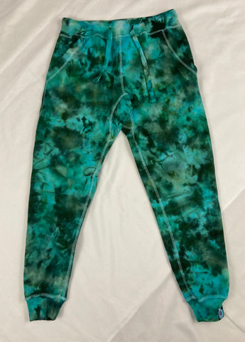 Adult Green Ice-Dyed Jogger Sweatpants, S