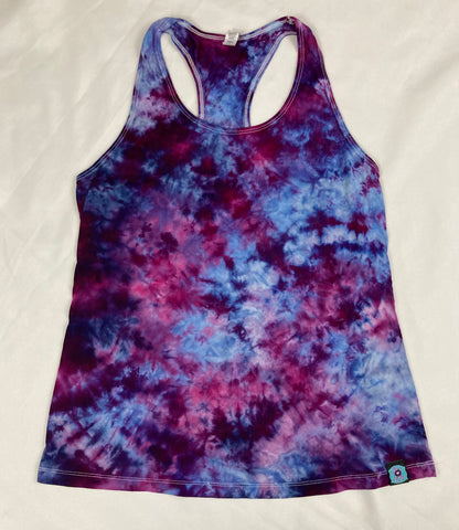 Ladies Purple Ice-dyed Racerback Tank, S-XL