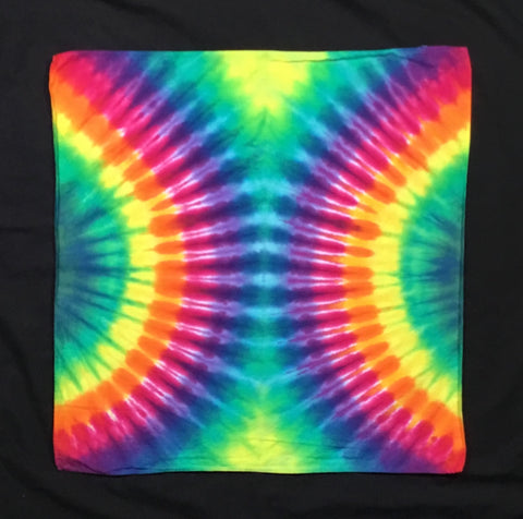 Rainbow Hourglass Tie-Dyed Bandana