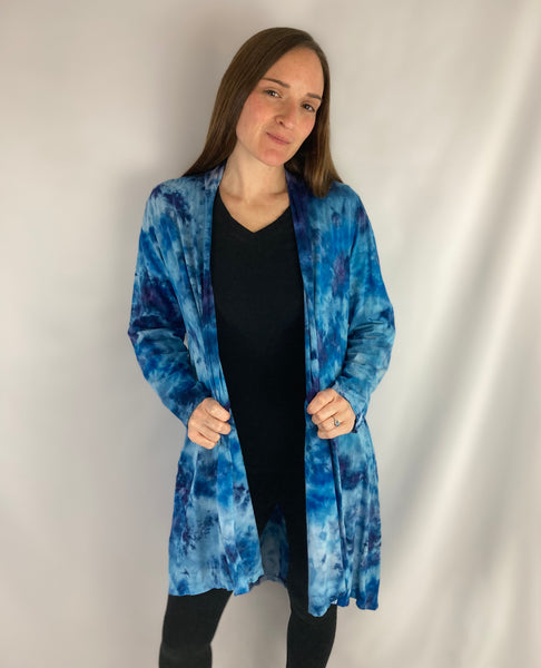 Women’s Blue Ocean Ice-dyed Half Moon Jacket, L