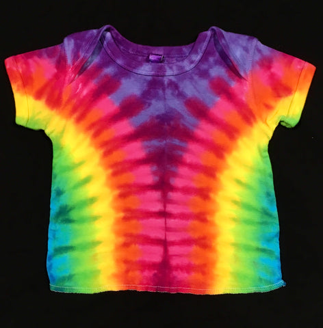 Baby Purple Rainbow Tie-Dyed Tee, 18M