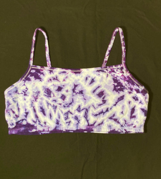 Women's Ice Purple Tie-dyed Bralette, S-M