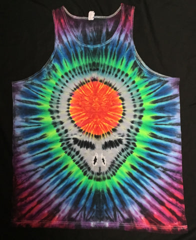 Men's Stealie Tie-Dyed Tank, XL