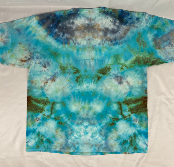 Adult Rainbow Sky Mandala Ice-Dyed Tee, 3XL